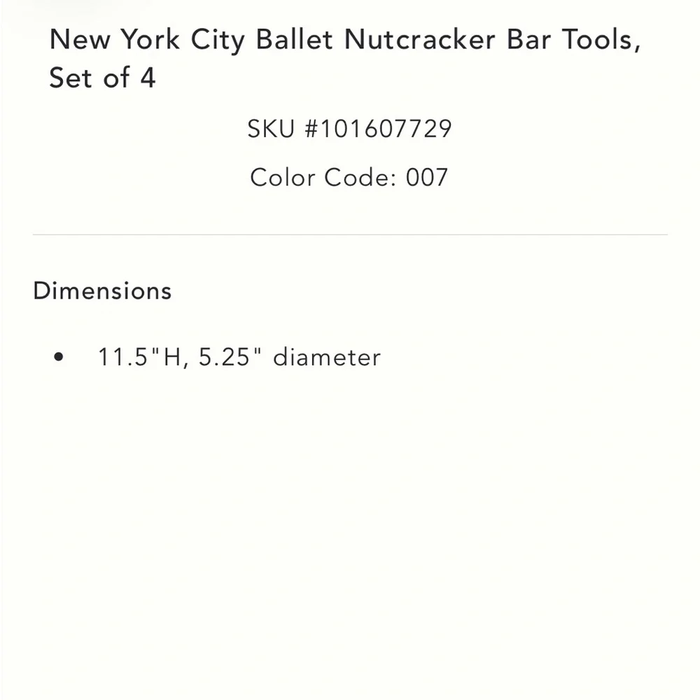 New‎ York City Ballet Nutcracker x Anthropologie Elegant Gold and Silver Bar Set
